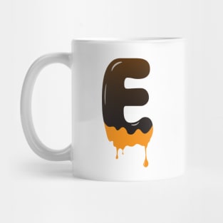 Chocolate Alphabet Letter E Mug